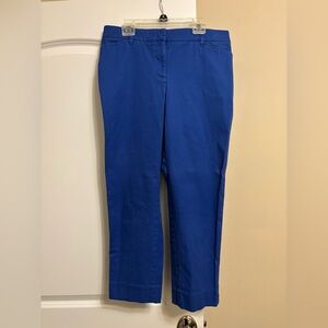 Talbots Perfect Crop Pants in Royal Blue
